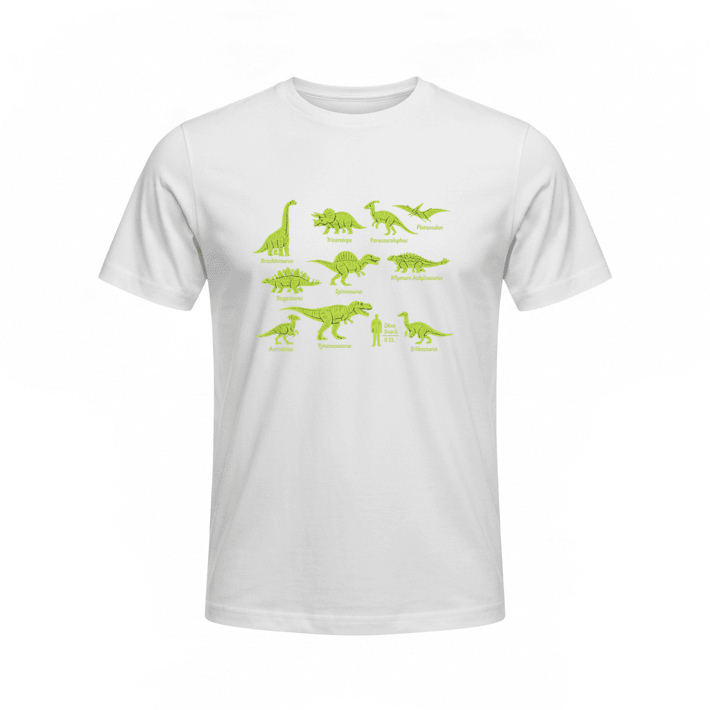 Dinosaur Species Chart 3D