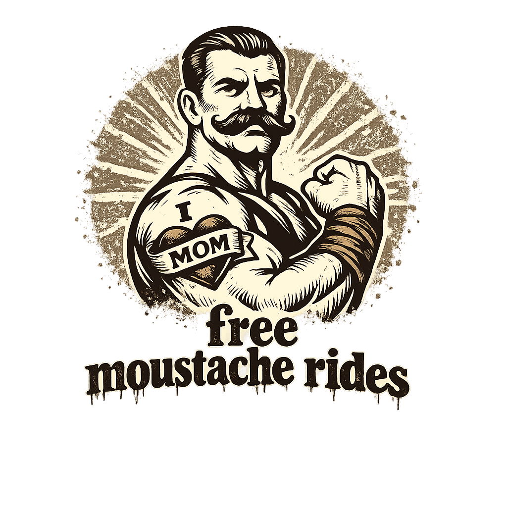 Free Moustache Rides Graphic