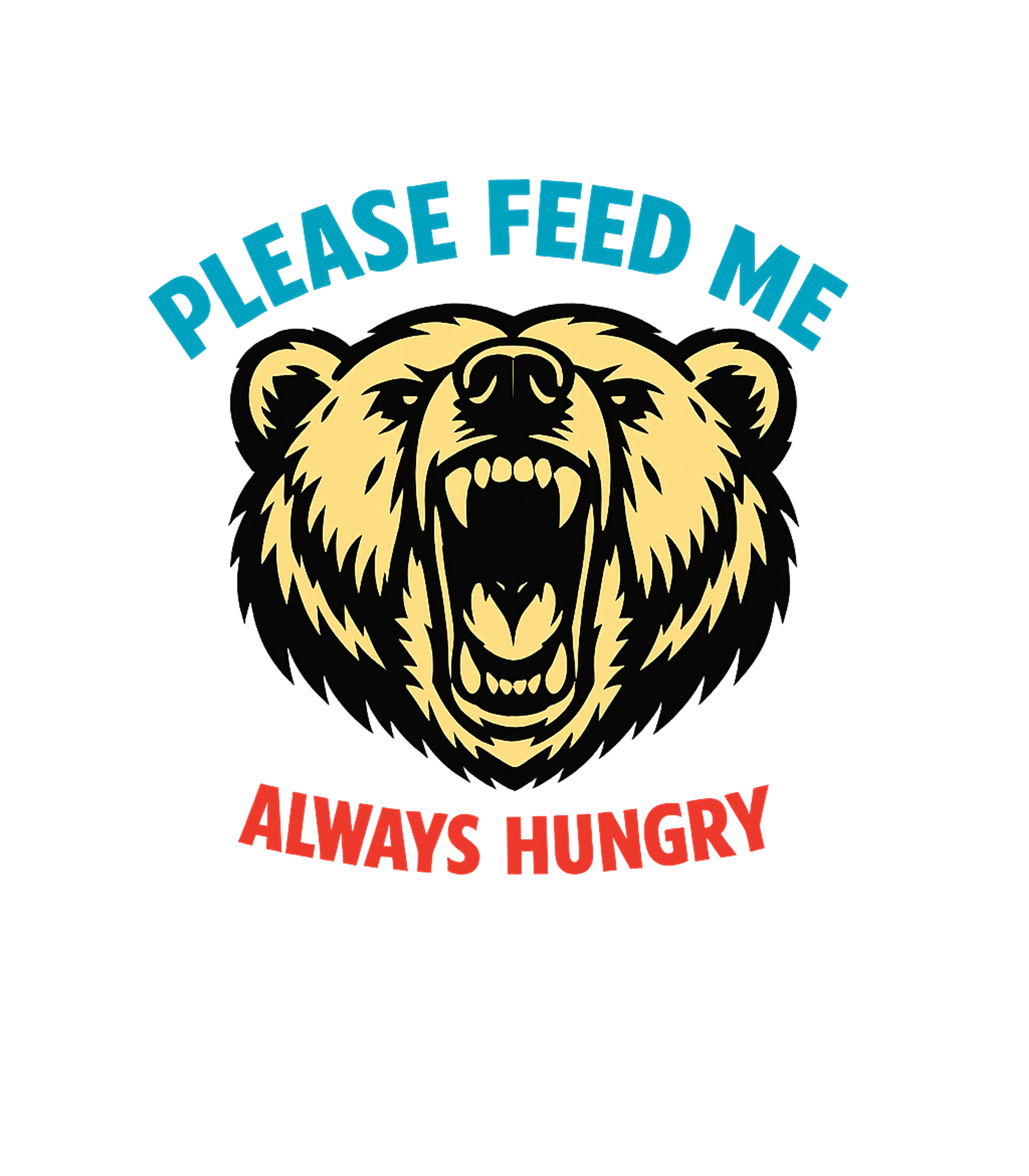 Always Hungry Bear Wildlife Crewneck Sweatshirt featuring This fierce graphic features a roaring bear with the humorou – designed by Geoff Brown @ SunFrog Always Hungry Bear Wildlife Crewneck Sweatshirt featuring This fierce graphic features a roaring bear with the humorou – designed by Geoff Brown @ SunFrog