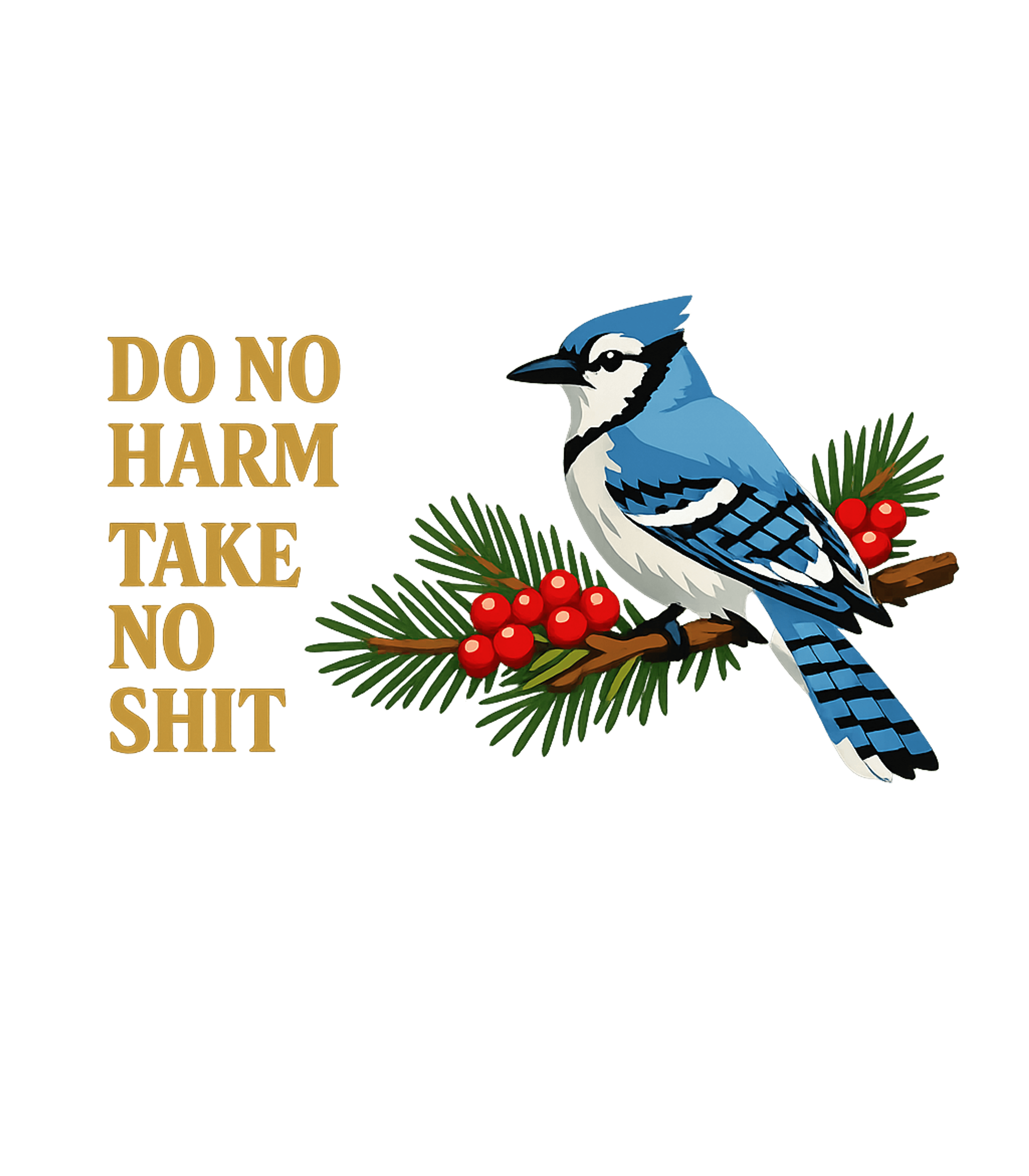 Blue Jay Wise Words Wildlife Tank Top featuring This bold graphic features a blue jay perched on a berry bra – designed by Geoff Brown @ SunFrog Blue Jay Wise Words Wildlife Tank Top featuring This bold graphic features a blue jay perched on a berry bra – designed by Geoff Brown @ SunFrog