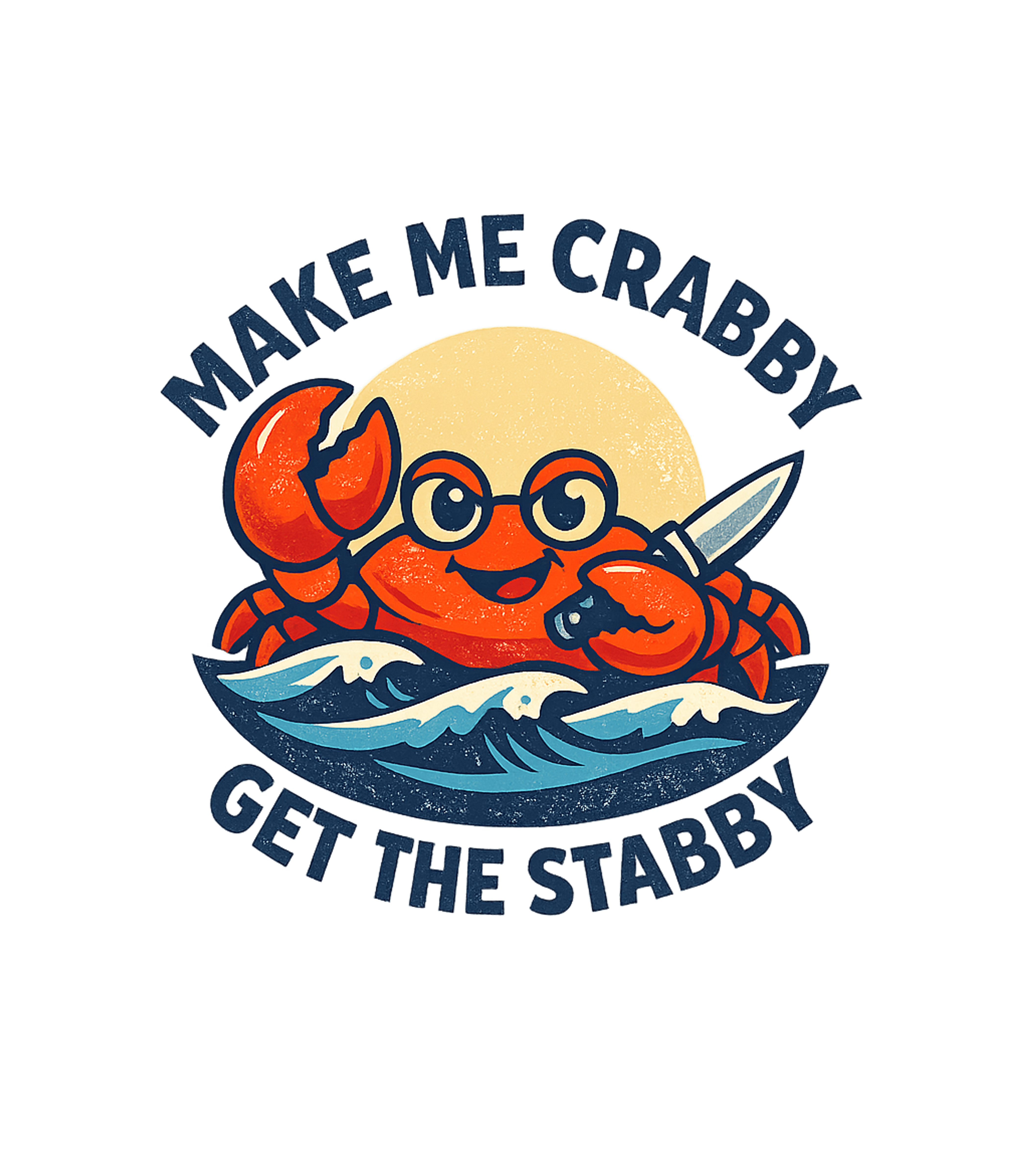 Crabby Get Stabby Sarcasm Tank Top featuring Show off your sassy side with this retro-style angry crab de – designed by Geoff Brown @ SunFrog Crabby Get Stabby Sarcasm Tank Top featuring Show off your sassy side with this retro-style angry crab de – designed by Geoff Brown @ SunFrog