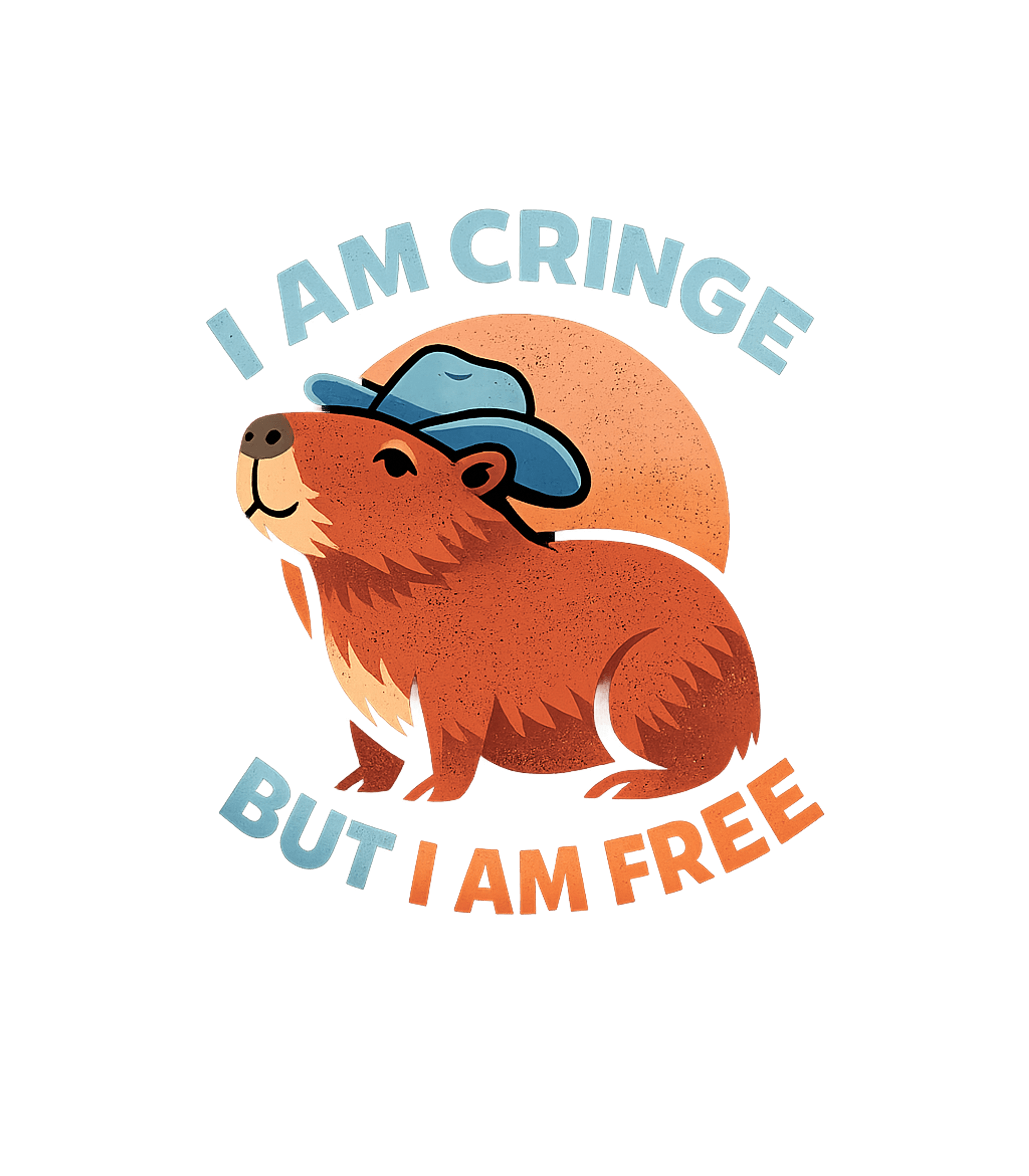 Cringe But Free Capybara Meme Humor Tank Top featuring Embrace your unique self with this humorous graphic featurin – designed by Geoff Brown @ SunFrog Cringe But Free Capybara Meme Humor Tank Top featuring Embrace your unique self with this humorous graphic featurin – designed by Geoff Brown @ SunFrog