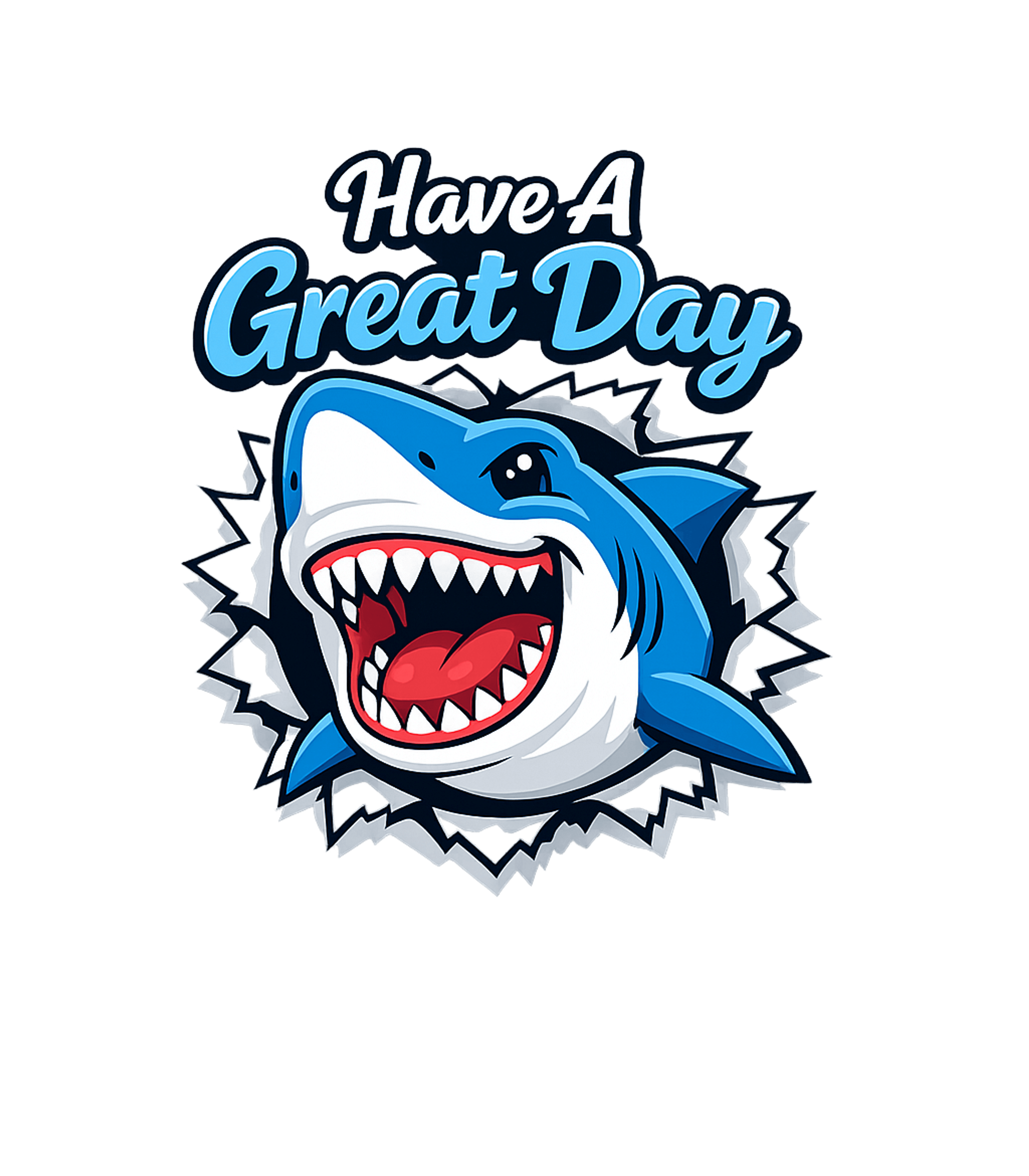 Happy Shark Day Wildlife Tank Top featuring This fun graphic features a cheerful cartoon shark bursting – designed by Geoff Brown @ SunFrog Happy Shark Day Wildlife Tank Top featuring This fun graphic features a cheerful cartoon shark bursting – designed by Geoff Brown @ SunFrog
