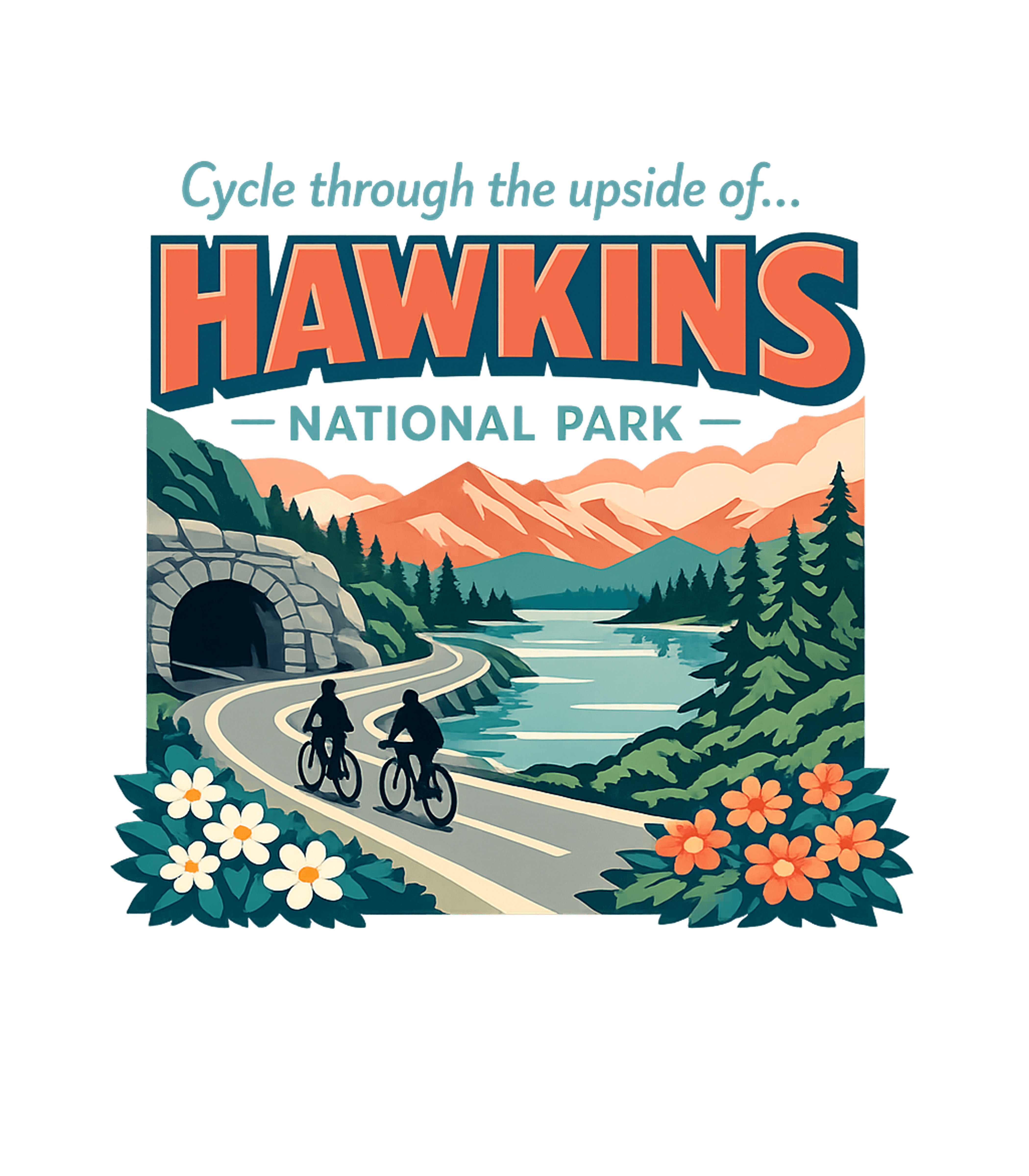 Hawkins National Park Cycle Travel Tank Top featuring Cycle through the mysterious charm of Hawkins National Park – designed by Geoff Brown @ SunFrog Hawkins National Park Cycle Travel Tank Top featuring Cycle through the mysterious charm of Hawkins National Park – designed by Geoff Brown @ SunFrog