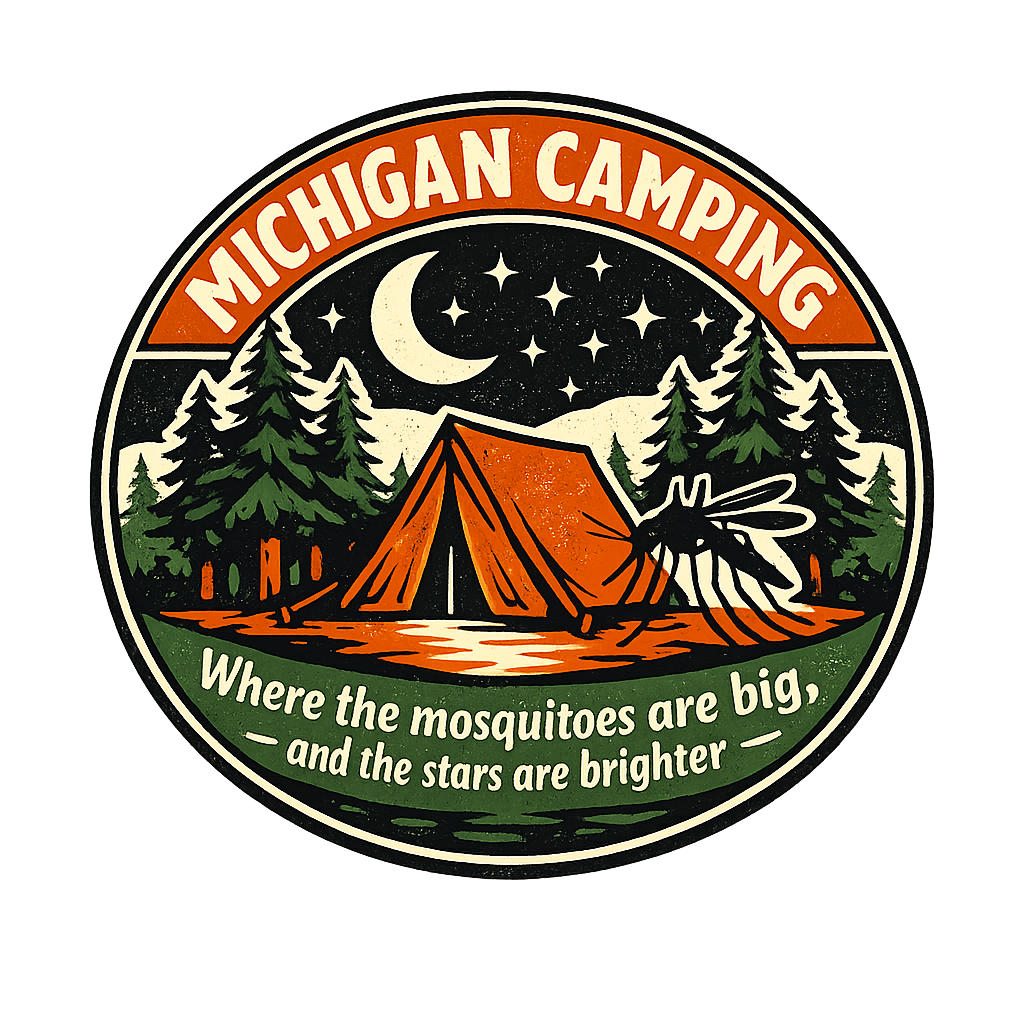 Michigan Camping Adventure Michigan Sticker featuring Embrace the wilderness of Michigan with this retro camping d – designed by Destinie Laslo @ SunFrog Michigan Camping Adventure Michigan Sticker featuring Embrace the wilderness of Michigan with this retro camping d – designed by Destinie Laslo @ SunFrog