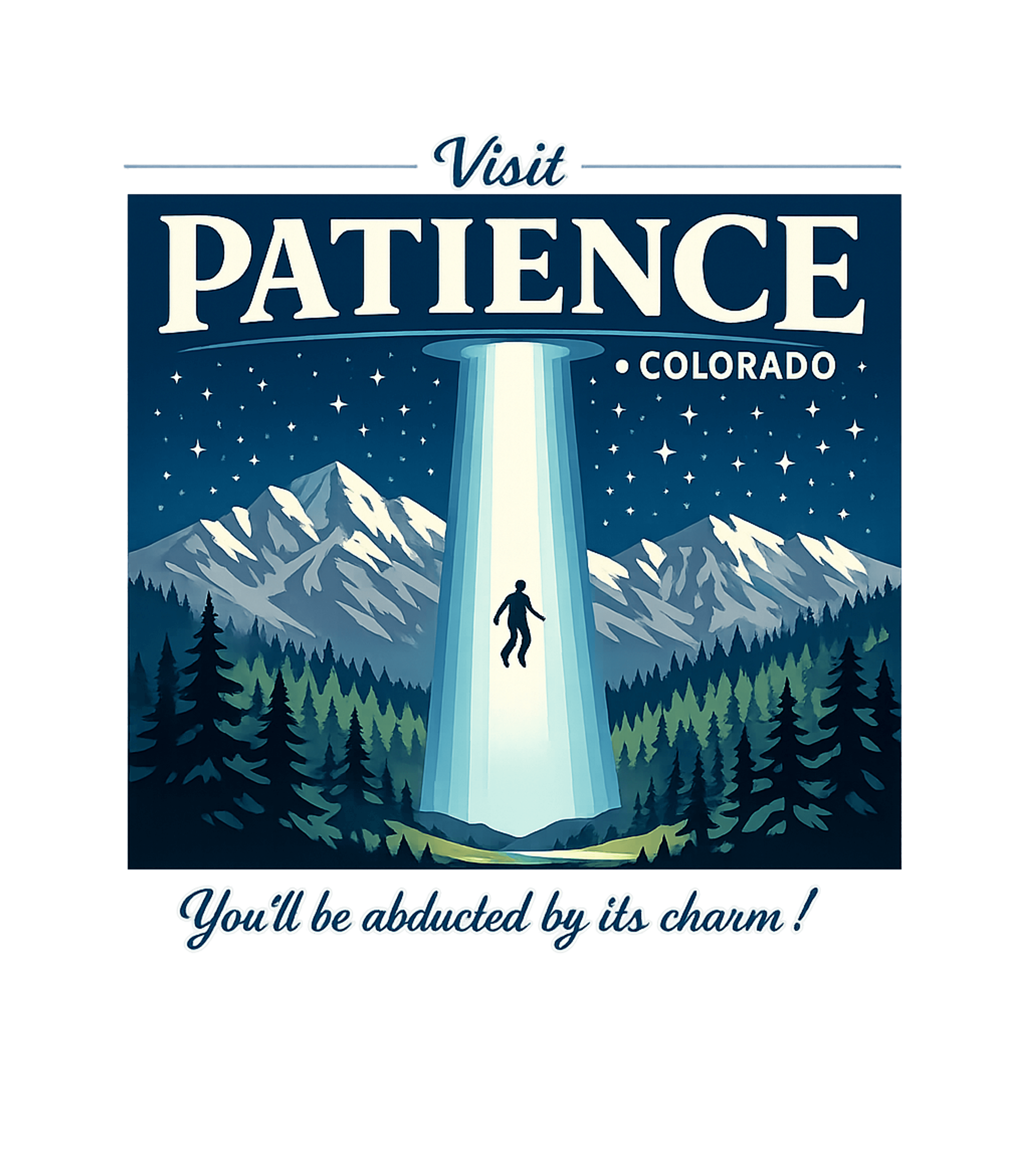 Patience Colorado Alien Colorado Tank Top featuring This retro-style travel poster playfully invites you to 'Vis – designed by Geoff Brown @ SunFrog Patience Colorado Alien Colorado Tank Top featuring This retro-style travel poster playfully invites you to 'Vis – designed by Geoff Brown @ SunFrog